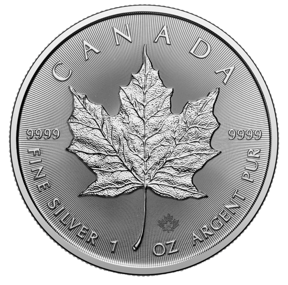 Canada 5 Dolares Maple Leaf 2024 Prata